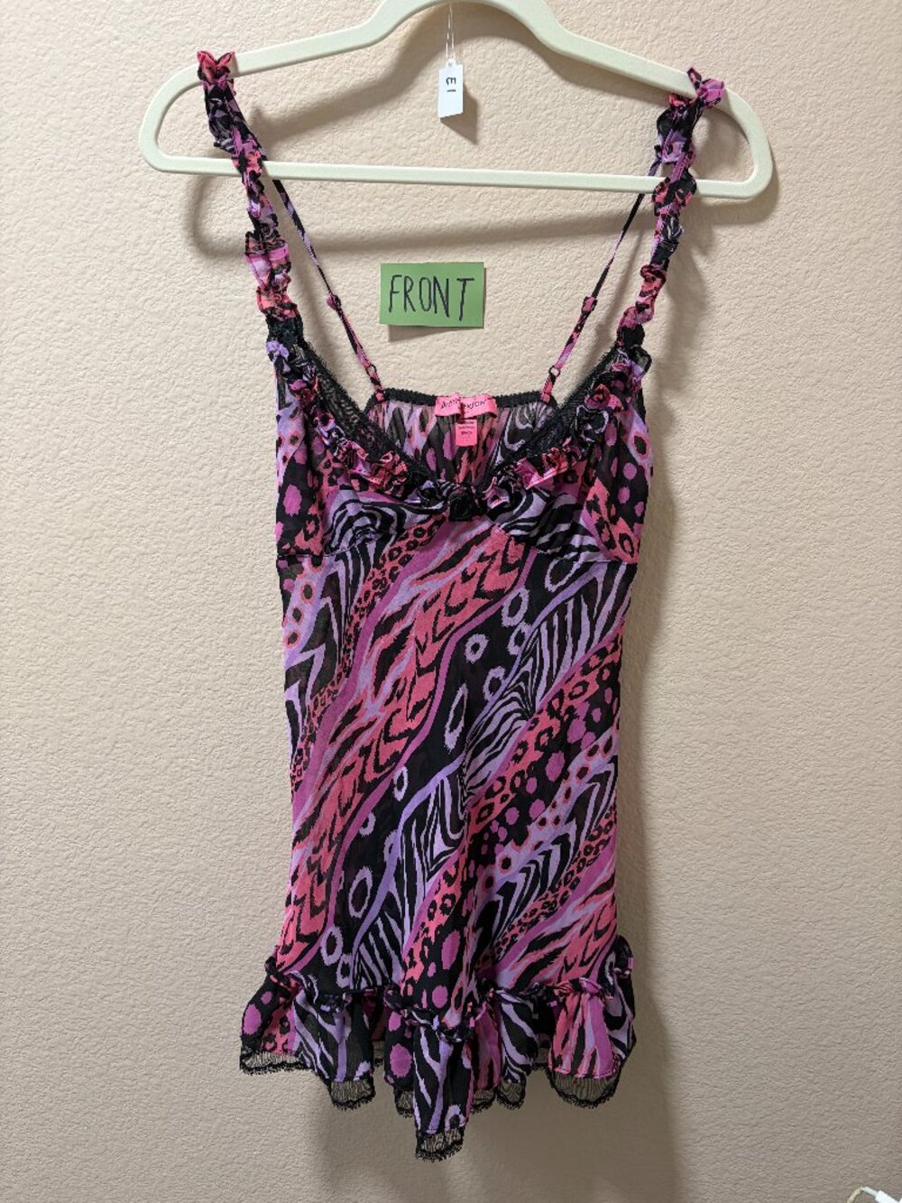 [BETSY JOHNSON] Pink Slip Dress - Small